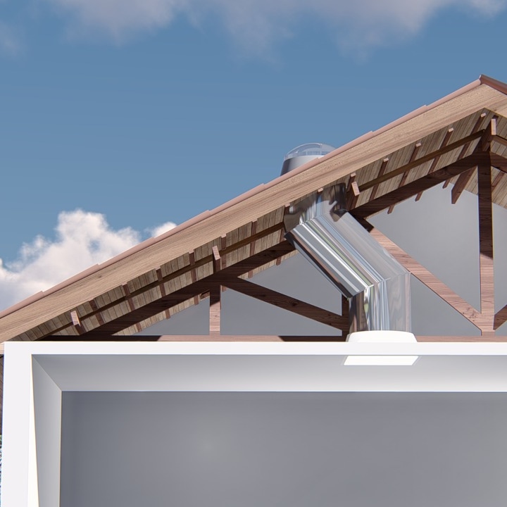 Iluminação natural tubular